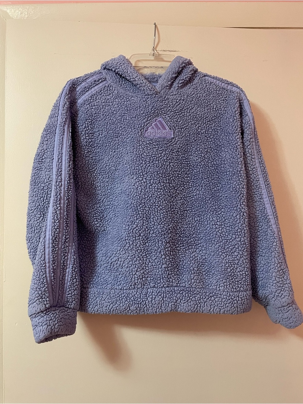 Adidas purple fleece girls hoodie